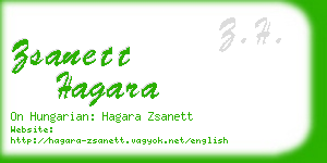 zsanett hagara business card